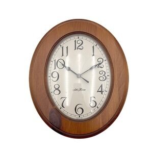 Vintage Seth Thomas Wall Clock Oval Gothic Font 11"